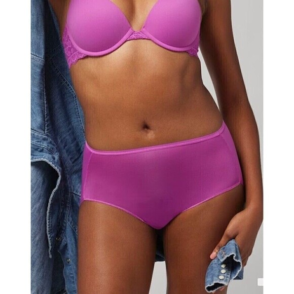 Soma Brief Vanishing Edge Micro Modern Brief  Panty in Orchid Daze Purple Large - Picture 1 of 6